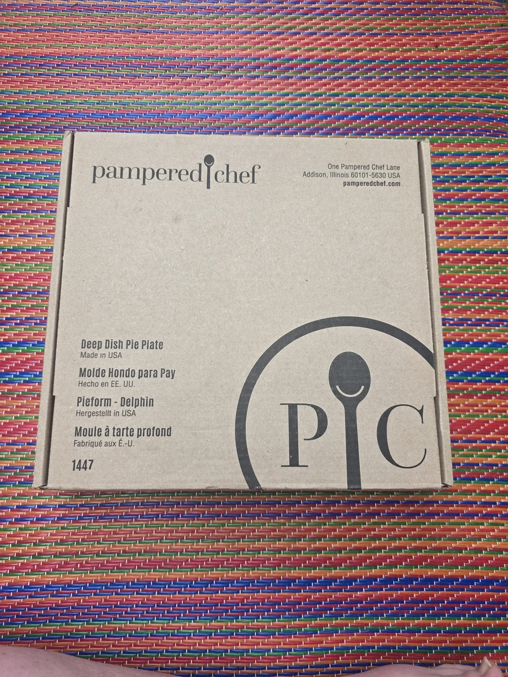 Pampered Chef Deep Dish Pie Plate New